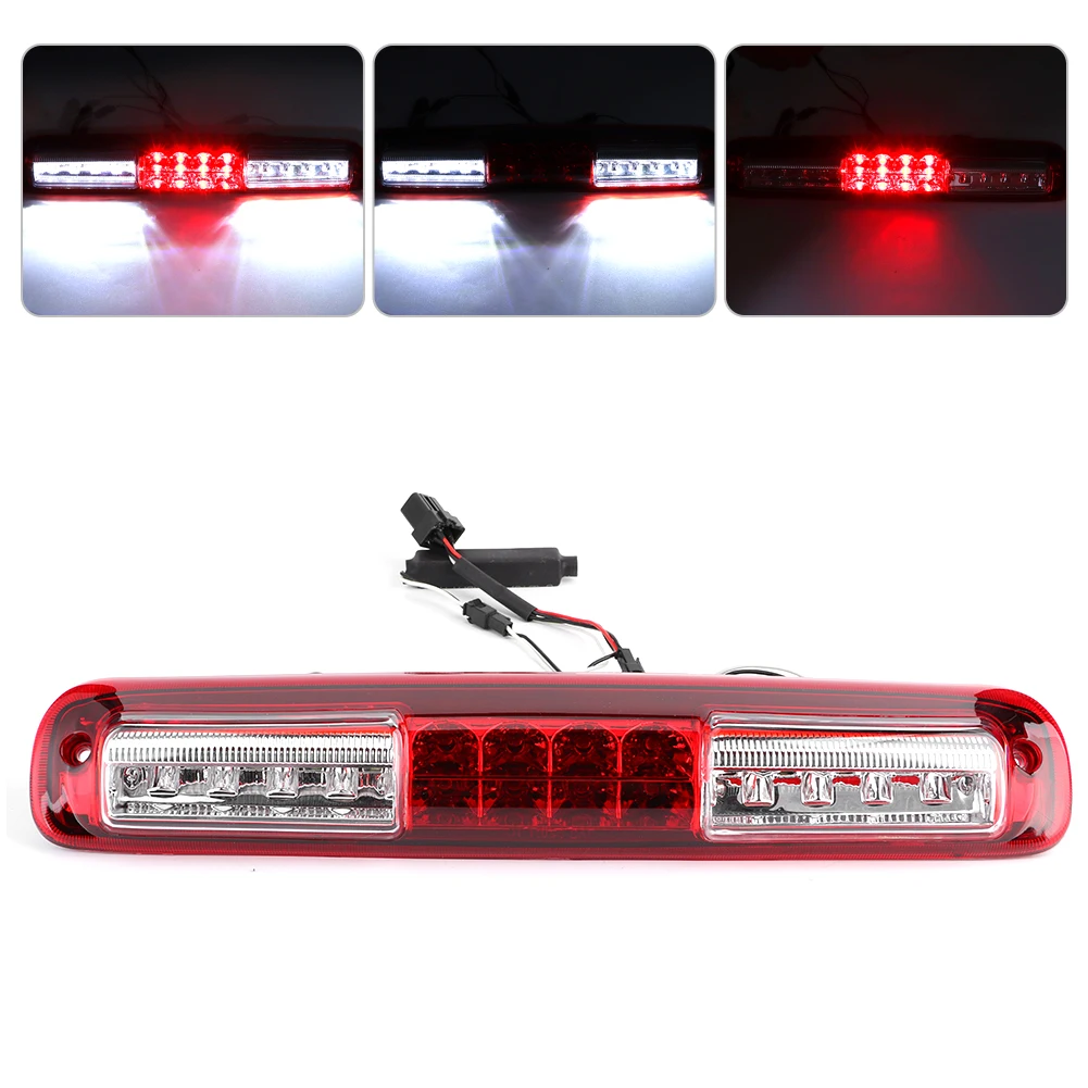 LED High Mount Third Brake Light Rear Lamp Fit For Chevy Silverado 1500/2500/3500 99-06Red And White