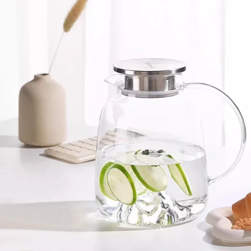 2000ml Iceberg Shaped Cold Water Kettle Water Jug 370ml Iceberg Cup Wine Glass Creative Drinking Glasses Household Accessories view 5