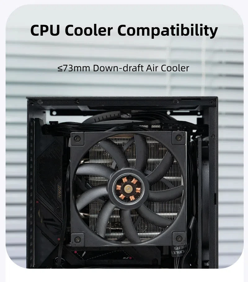 Caja ITX ShinySnake L400 Mesh: GPU de 12,1 L, 350 mm, fuente de