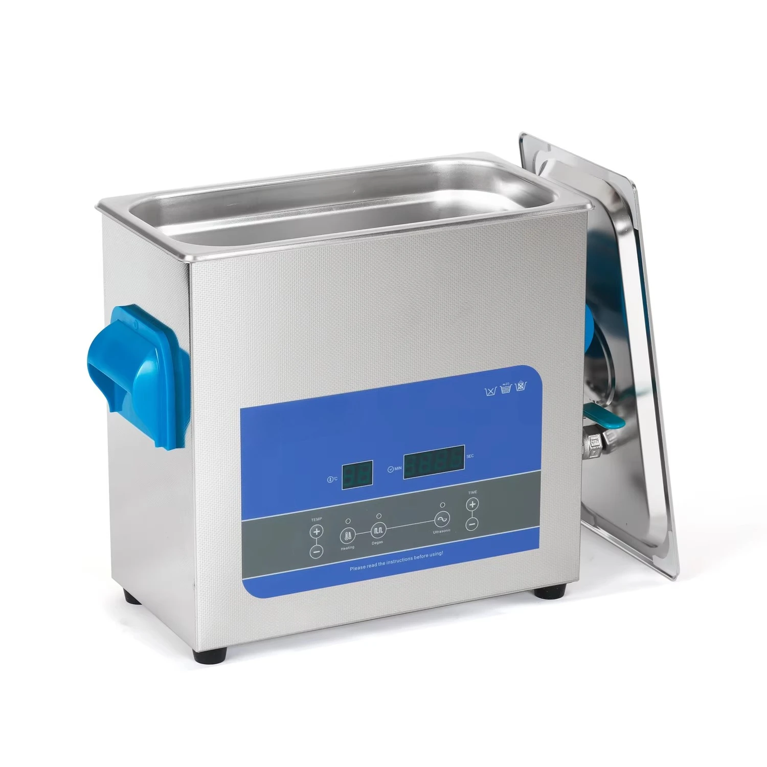 R6 Electric New Industrial Ultrasonic Mold Cleaner for Vinyl Record Cleaning with Transducer 6L Stainless Steel Tank