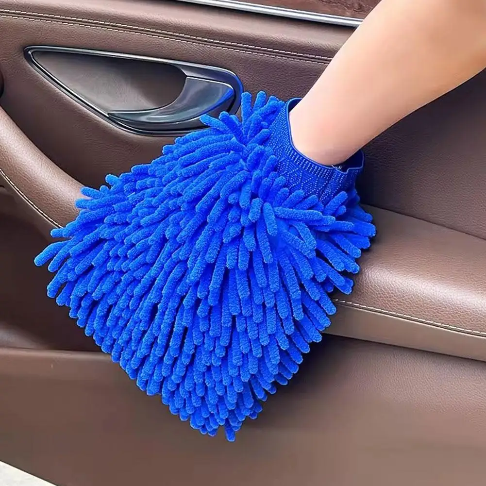 Esponja para lavagem de carro, microfibra, chenille, cuidados, escova de lavagem, toalha de lavagem, luvas automotivas, acessórios de estilo, aparelho