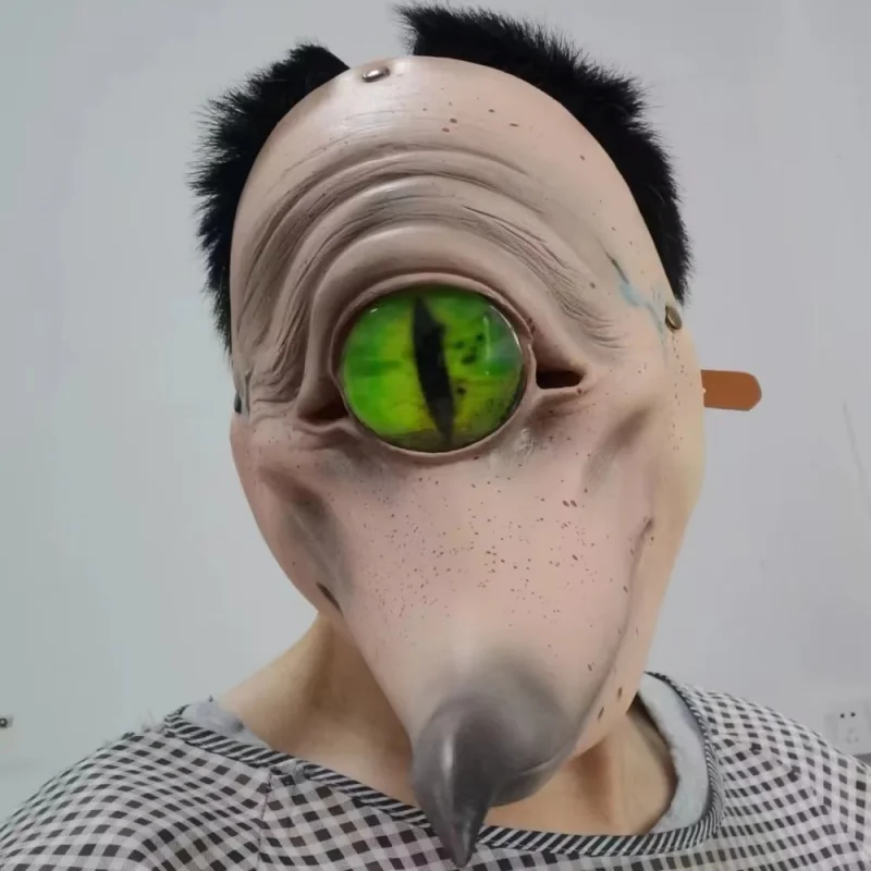 

New Cyclops Mask Scary One-eyed Behemoth Monster Mask Halloween Full Face Realistic Latex Mask Masquerade Mask Halloween