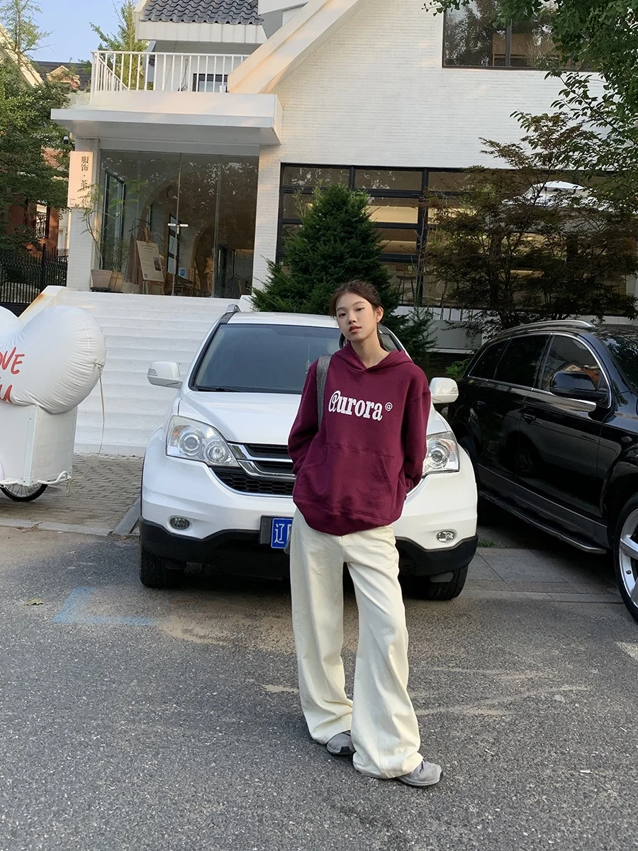 هودي نسائي أنيق بأسلوب صيني من متحف المشاهير، قميص قطني طويل الأكمام بطول متوسط للخريف والشتاء #3