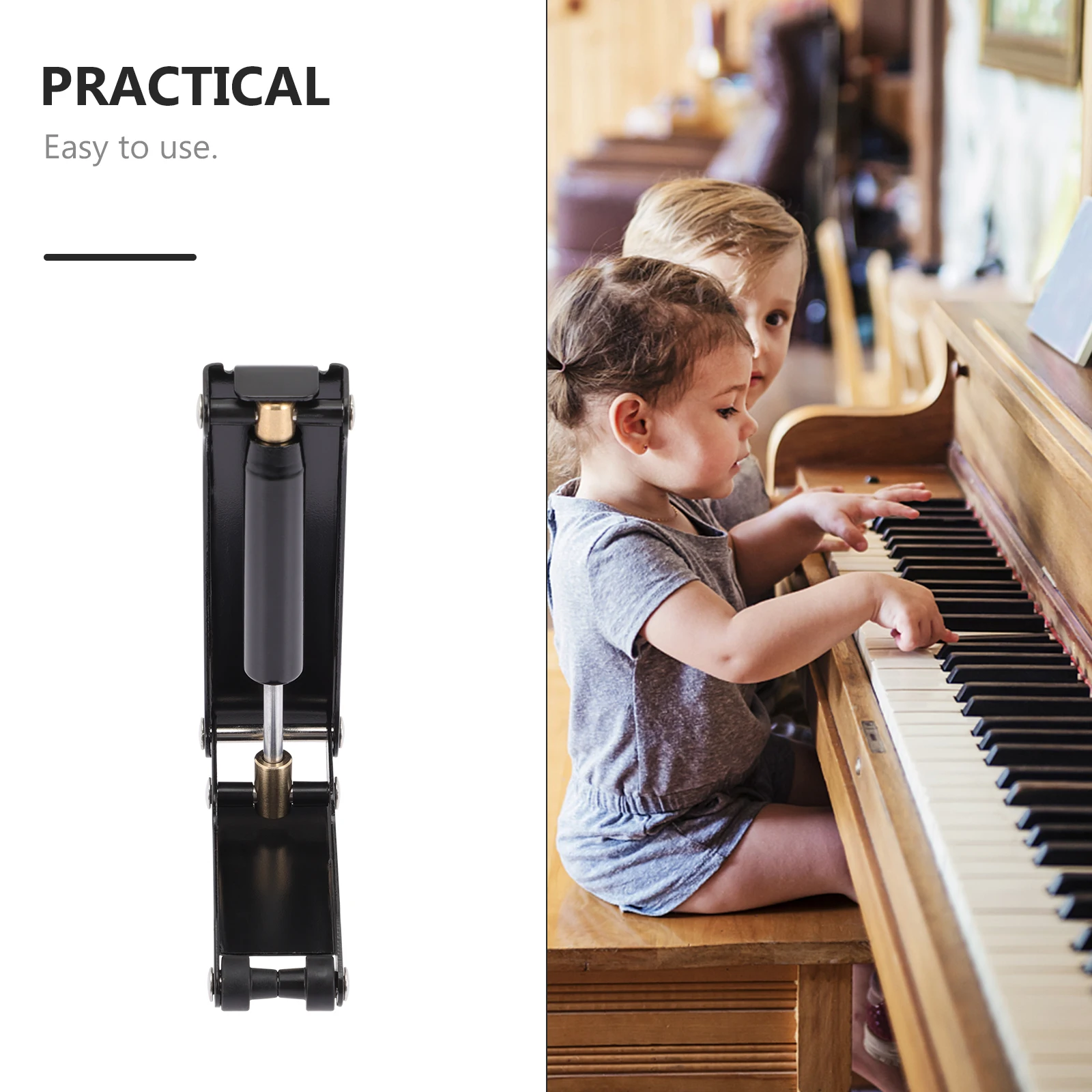 

Piano Slow Fall Devices Metal Finger Protector Abs Rubber Anti-pressure Accessory Practical Durable Slow Lowering Device Protect