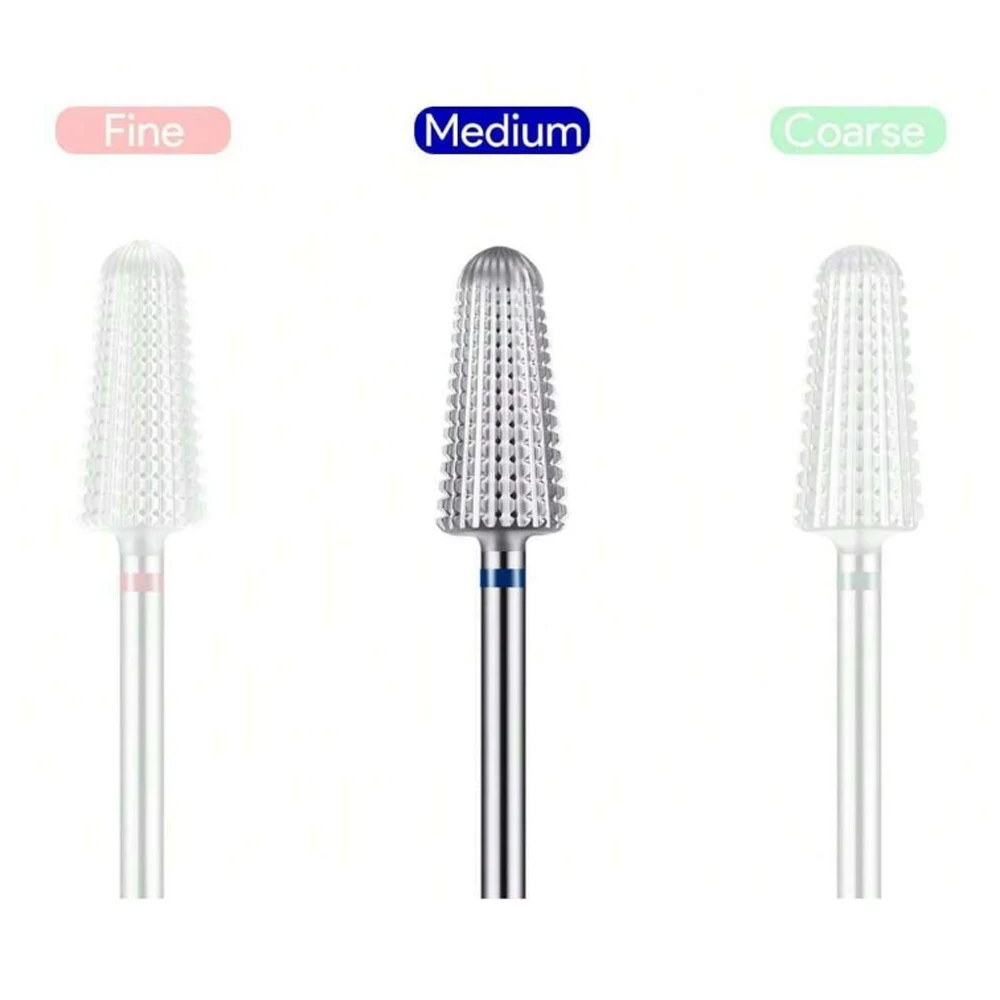 1pc tornado prego brocas, 3/32 ''multi-função bits, adequado para manicure pedicure cutícula gel polimento, bits de salão de beleza