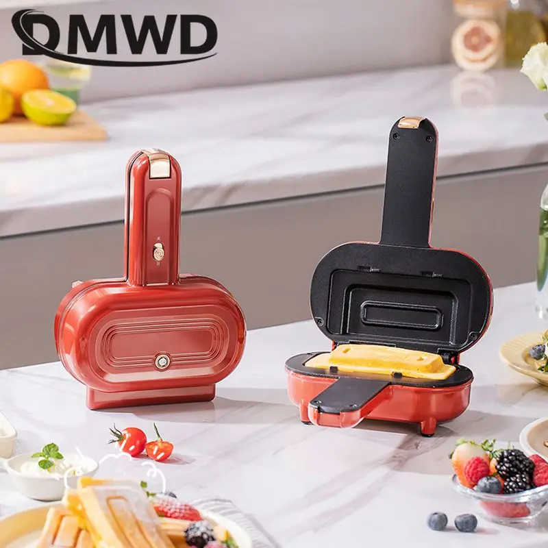 Domowa mini opiekacz do kanapek Uszczelnianie krawędzi Hot Dog Maker Apple Pie Patty Machine Czekoladowy wafel Piekarnik Nieprzywierający płaszcz