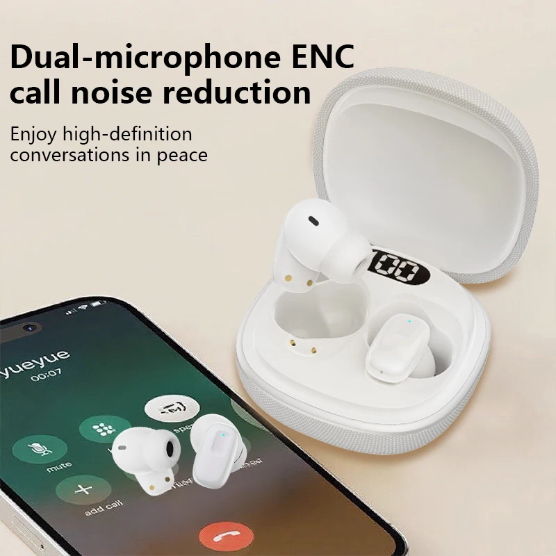 ANC Active Noice Cancellation Bluetooth Earphones ENC Call HIFI Stereo Superb Bass Wireless Earbuds Sport Gaming IPX5 Waterproof