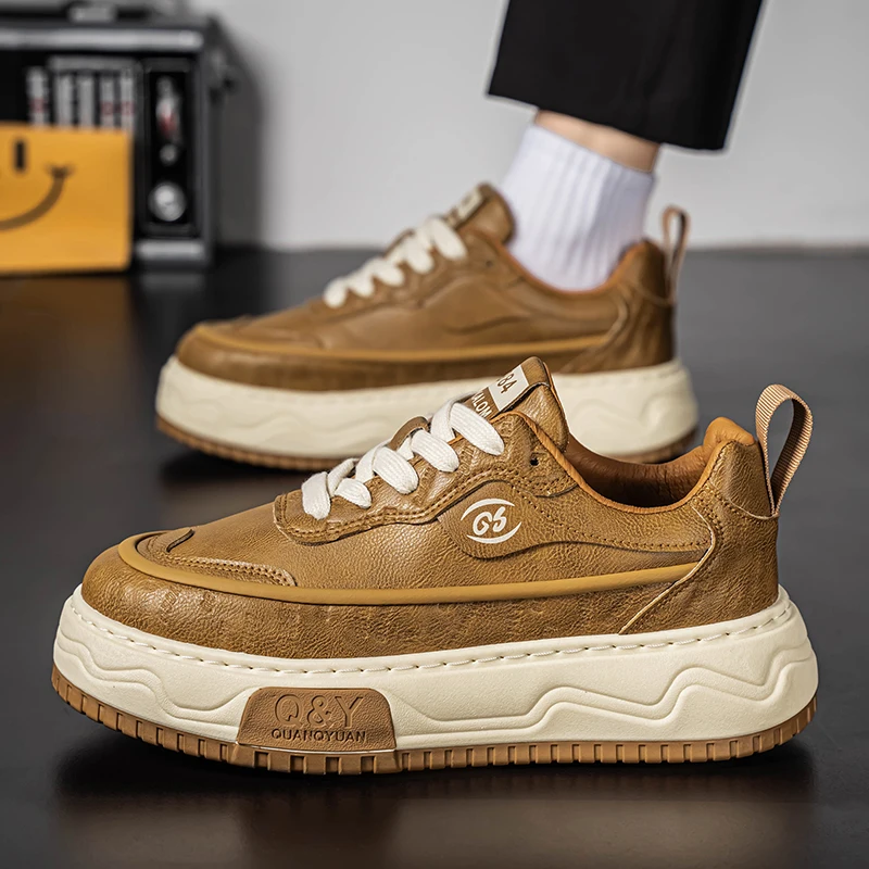 Scarpe da passeggio da uomo Scarpe basse da esterno piatte antiscivolo alla moda Scarpe da ginnastica stringate morbide e comode alla moda per uomo ﻿