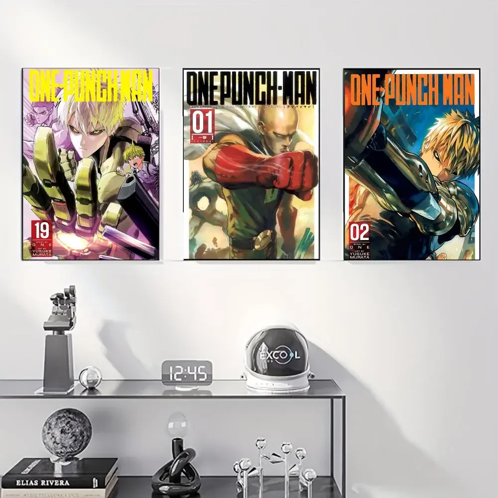 anime One Punch Man Trendy Classic hot HD Self-Adhesive Waterproof Art Poster Room Decor New Arrival On Sale