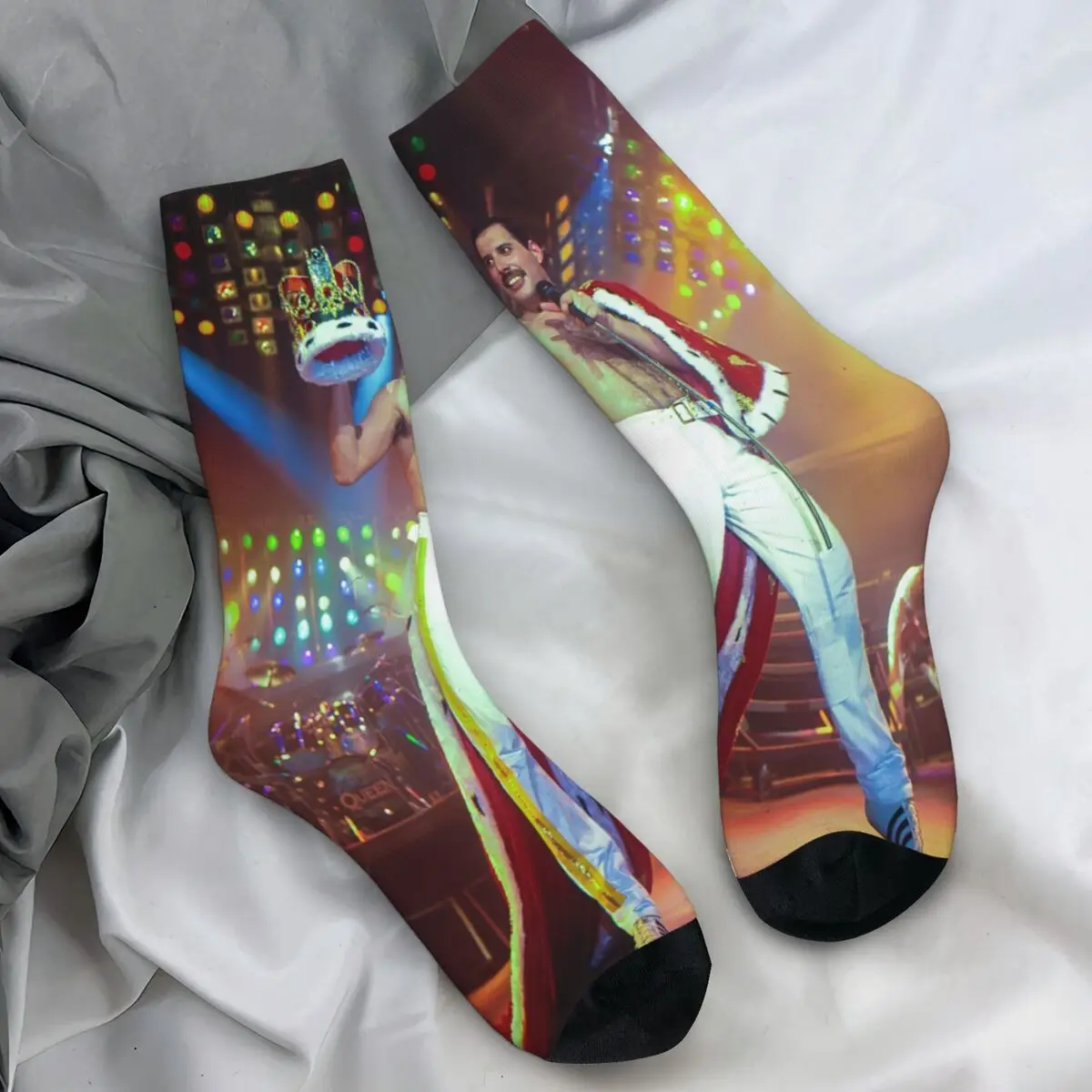 Freddies Mercurys Stockings singer Graphic Gothic Socks Winter Non Slip Socks Women Men Skateboard Quality Socks