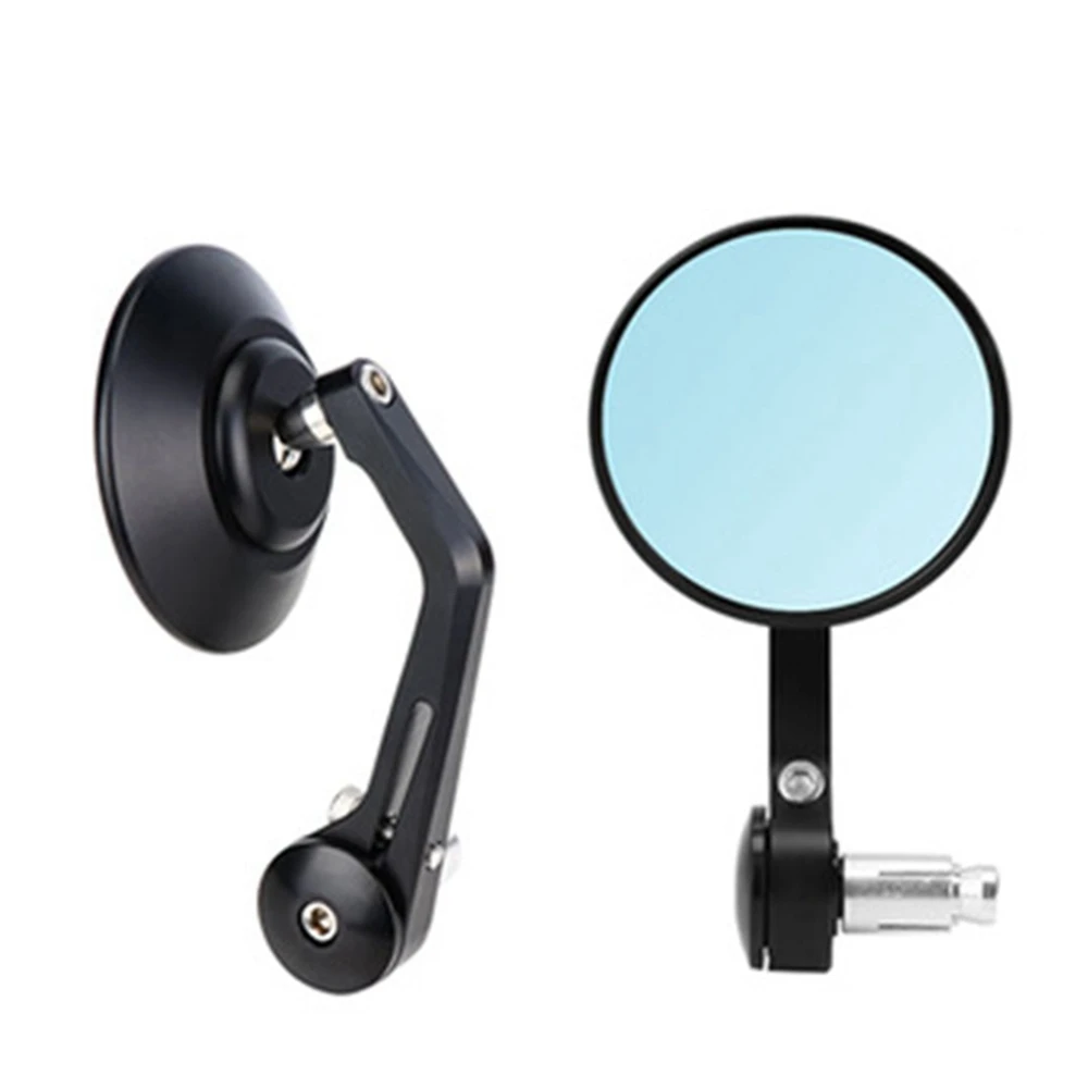 Motorcycle Rear View Mirror Black 7/8