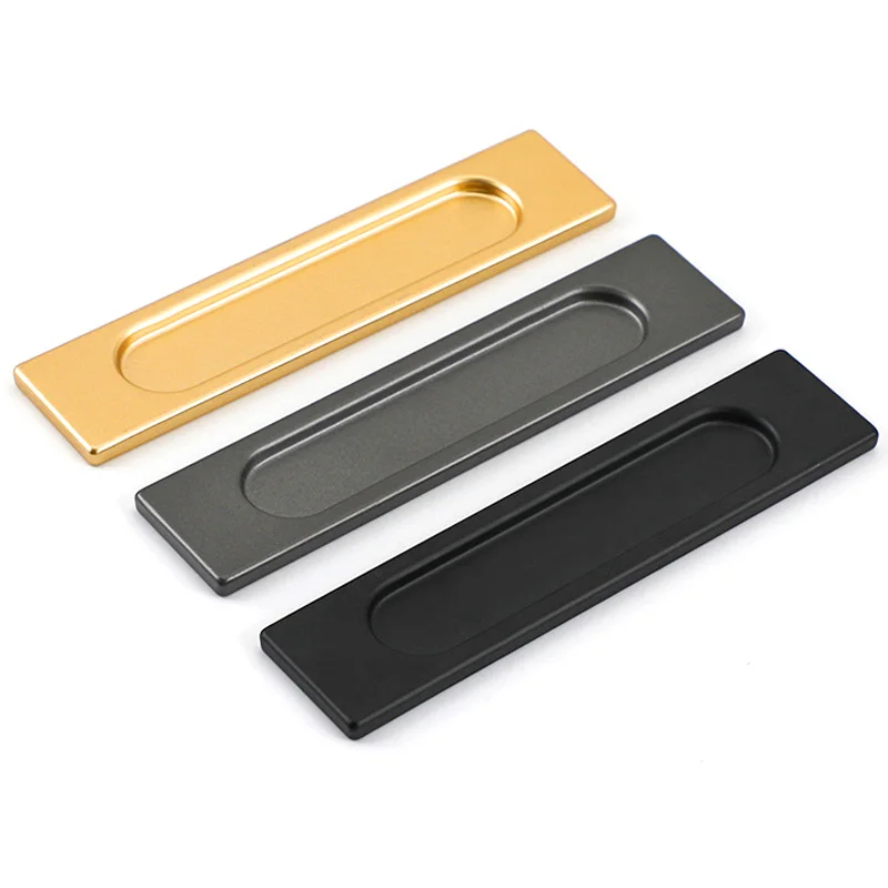 New Upscale Sliding Door Handle with Double-sided Tape Kitchen Door Wardrobe Pulls Aluminum Alloy Punch Free Auxiliary Knob