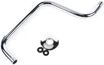 S型淋浴臂浴室壁掛式淋浴噴頭延長臂鍍鉻鋼材質,用於固定式淋浴噴頭改裝 10 最佳銷售 淋浴臂 - №8