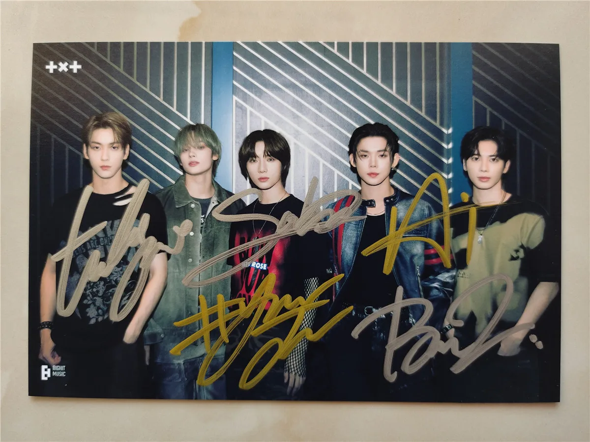 TXT Signed Photo Hand Autographed PHOTOCARD