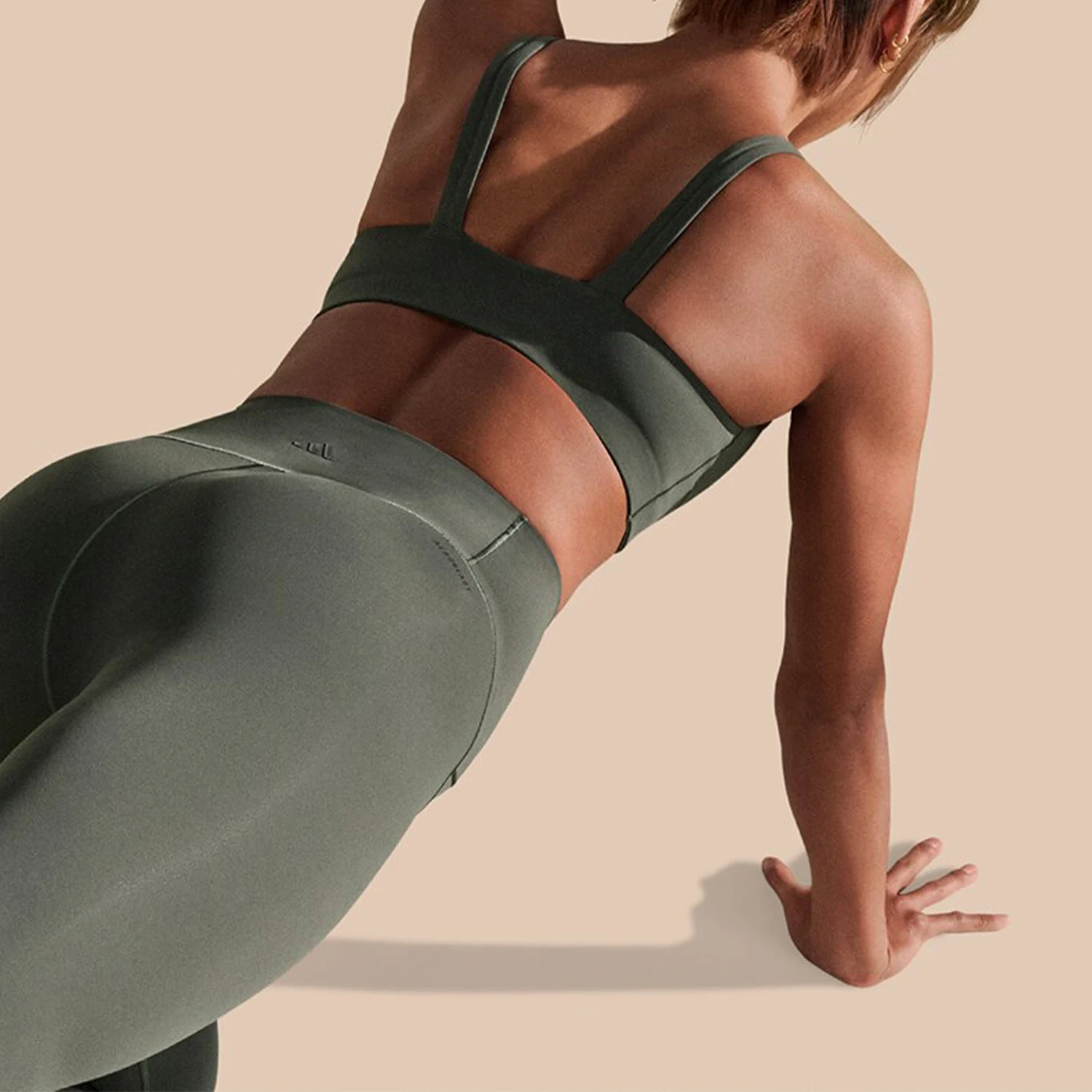 Adidas genuine strength yoga U-shaped back women's sports tight fitting underwear IU1670