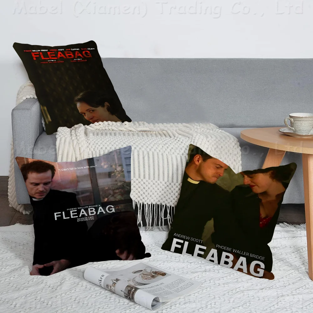 

Classic Tv Show Fleabag Stitch Lucky Dragon Pillow Cover Sofa Cushion Cover Home Room Decoration Children Gift