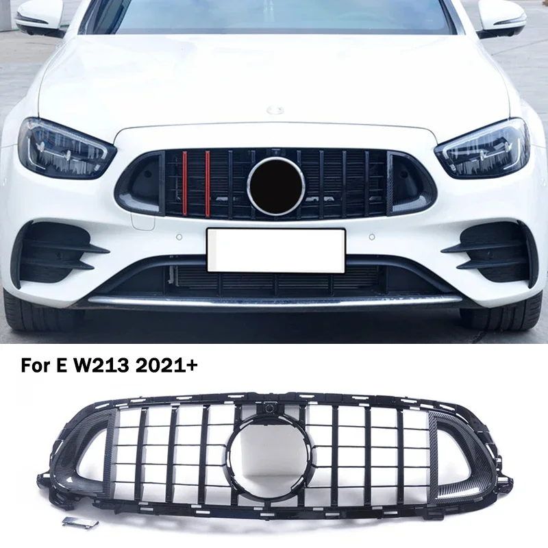 For E Class W213 Front Grille Grill Bumper Engine Cooling Grid Car Parts Accessorie For Brabus For Mercedes Benz 2021-2023 Year