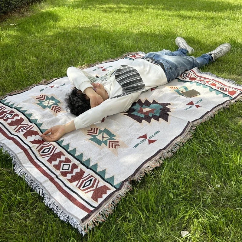 

Bohemian Portable Picnic Mat for Hiking, Outdoor Camping, Beach Blanket, Perfect Camping Equipment