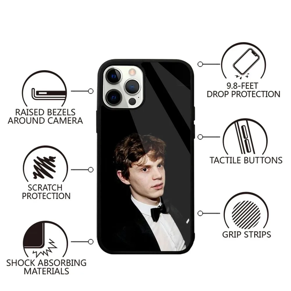 Actor E-Evan P-Peters Phone Case For iPhone 15,14,13,12,11,Plus,Pro,Max Mini Magsafe Magnetic Wireless Charging