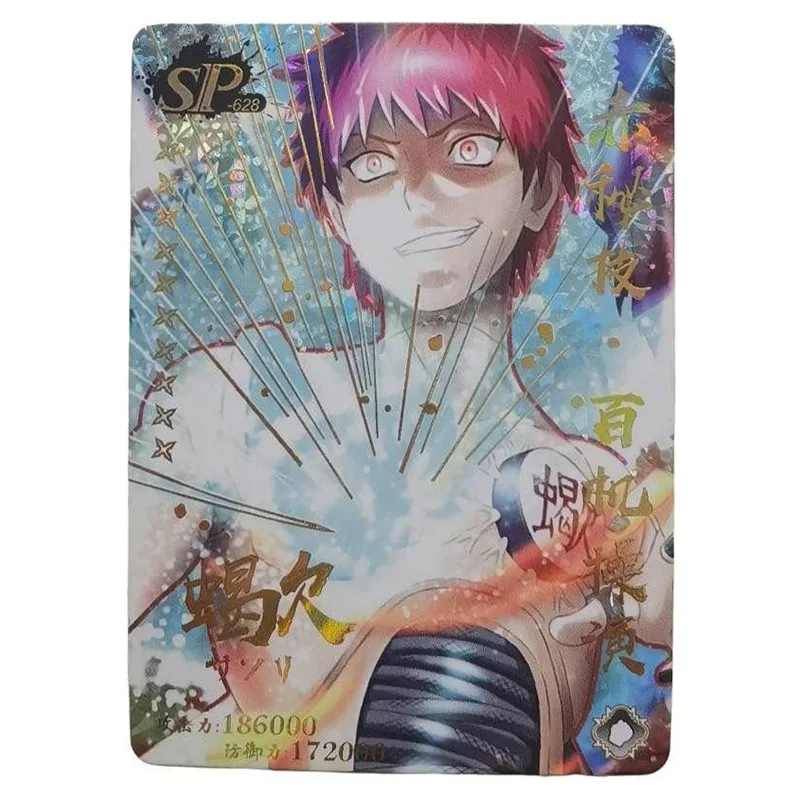 Anime NARUTO Rare SP SSP Refraction Foil Haruno Sakura Gaara Konan Sasori Toys for boys Collectible Cards Birthday Present