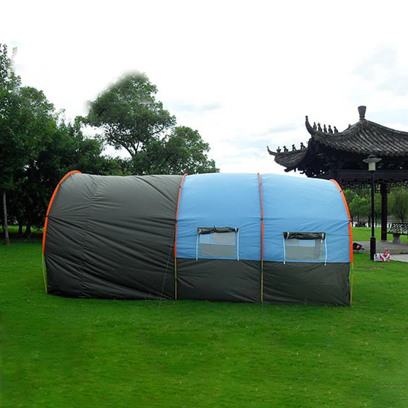 New Outdoor Camping Tunnel Tent Rainproof