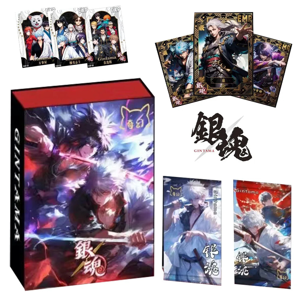 Wholesale Gintama Cards Collection Anime Character Kamui Kagura Sarutobi Ayame Colorful Ink Style Cards Children Favorite Gifts