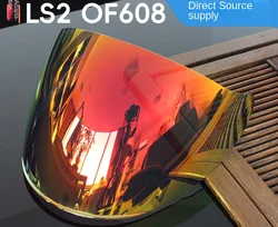 LS2 Visors for OF608 Motorcycle Helmet Original Replace Extra Lens Black Iridium Silver