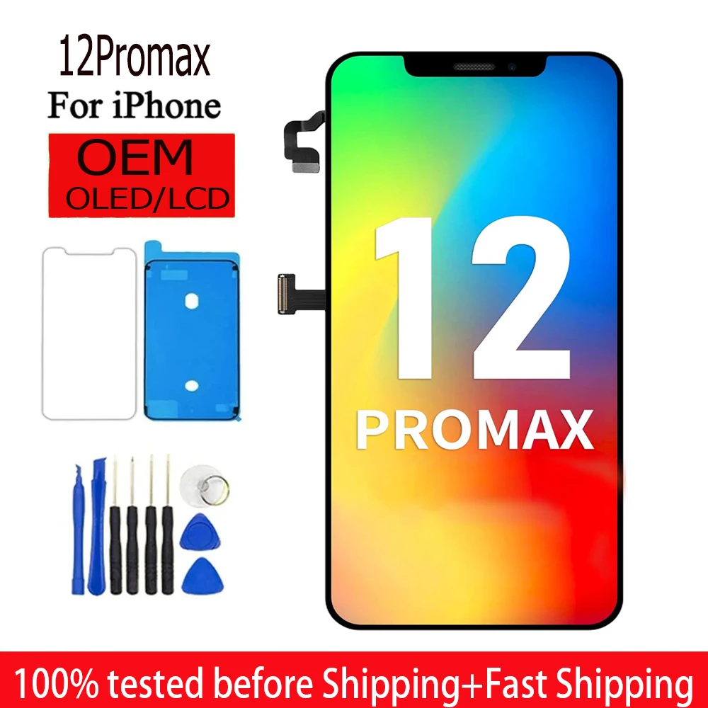 

A2411 A2342 A2410 A2412 INCELL Pantalla For IPhone 12promax LCD Display Touch With 3D Touch Screen Replacement 12promax Display