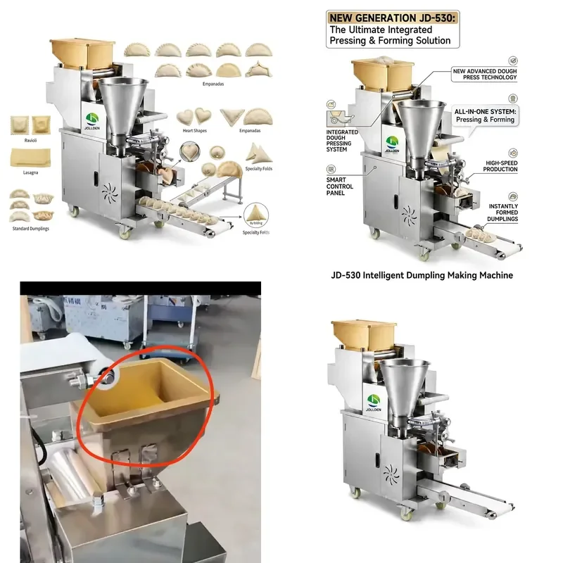for 20000pcs Per Hour Electric Automatic Multi-Purpose Dumpling Machine for Restaurant Use Integrated Dough Pressing Samosa