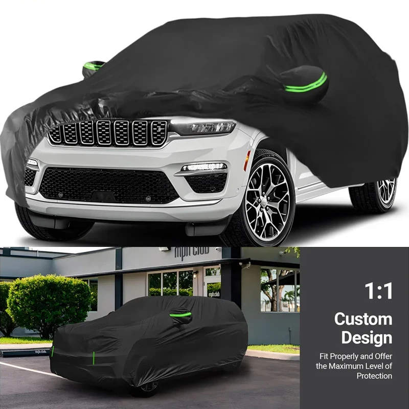 

Windproof Car Cover Compatible with Jeep Grand Cherokee All Weather Waterproof Sun Rain UV Dust Snow Protection Outdoor Covers