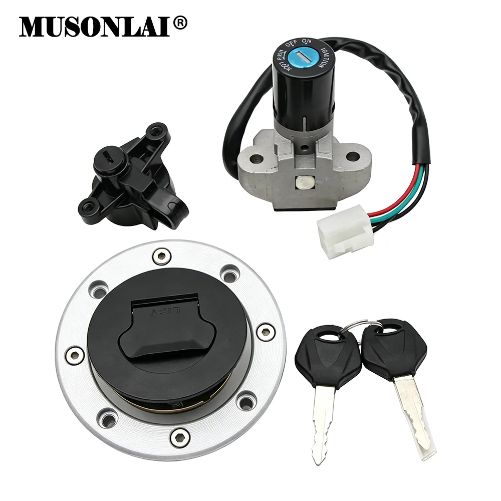 Ignition Switch Lock Fuel Tank Cap For Suzuki GSXR400 GK76A GSX400 GK74A RF400 GK78A RF600 GN76A RF900 GSF250 GSF400 Bandit