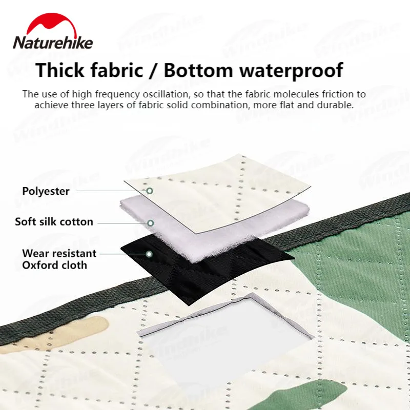 Naturehike Ultrasonic Picnic Mat Large Blanket Ultralight Portable Moistureproof Floor Carpet Waterproof Camping Beach Mattress