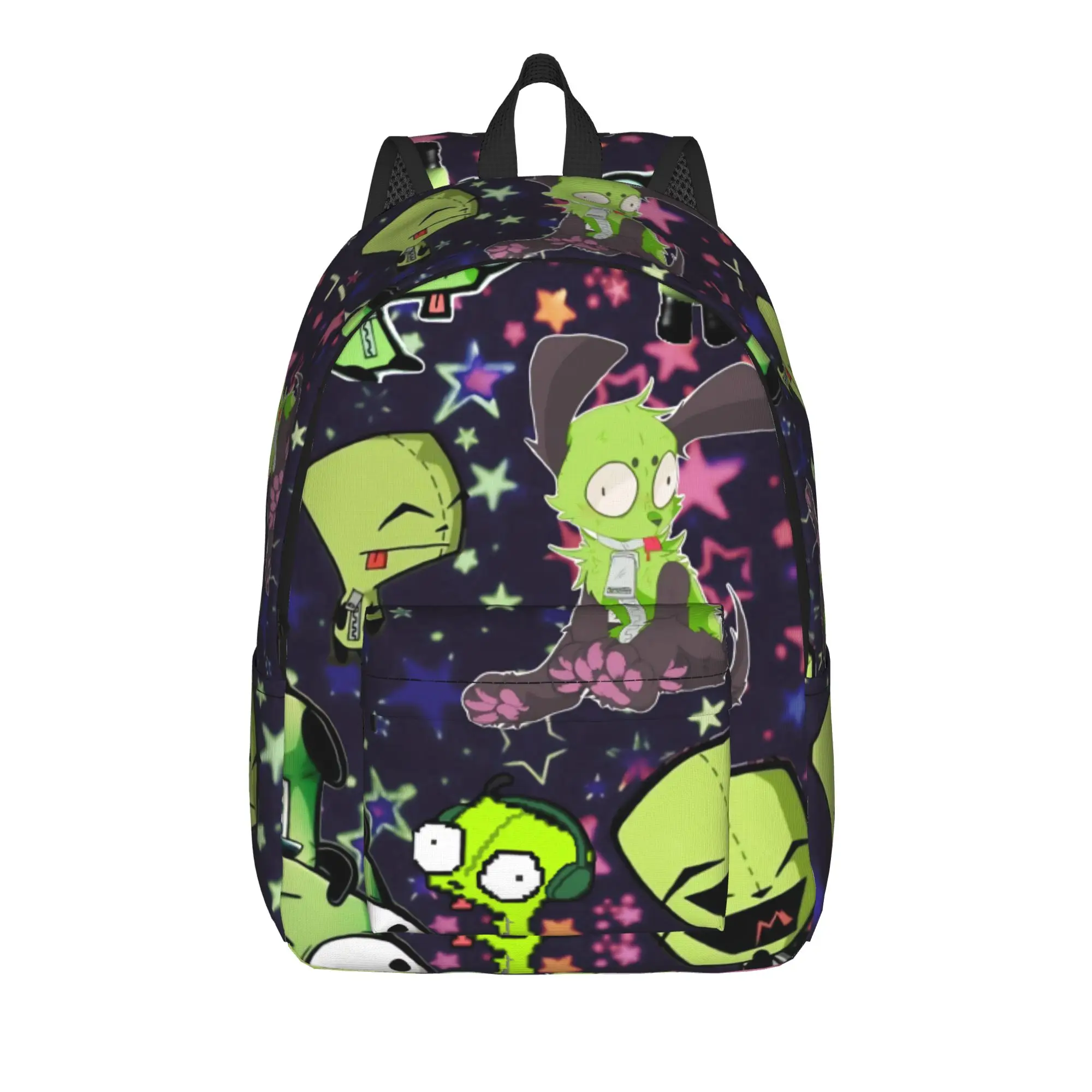 Invader Zim Gir Dib Robot Backpack Youth American Animated Lightweight Backpacks Polyester School Bags Workout Rucksack