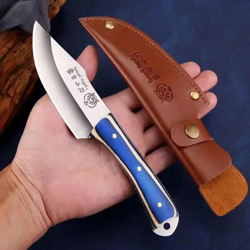 Fogred Boning Meat Cleaver Fruit Vegetable Cutting Knife Wooden Handle Fish Fillet BBQ Peeling Slicing Chef Knife