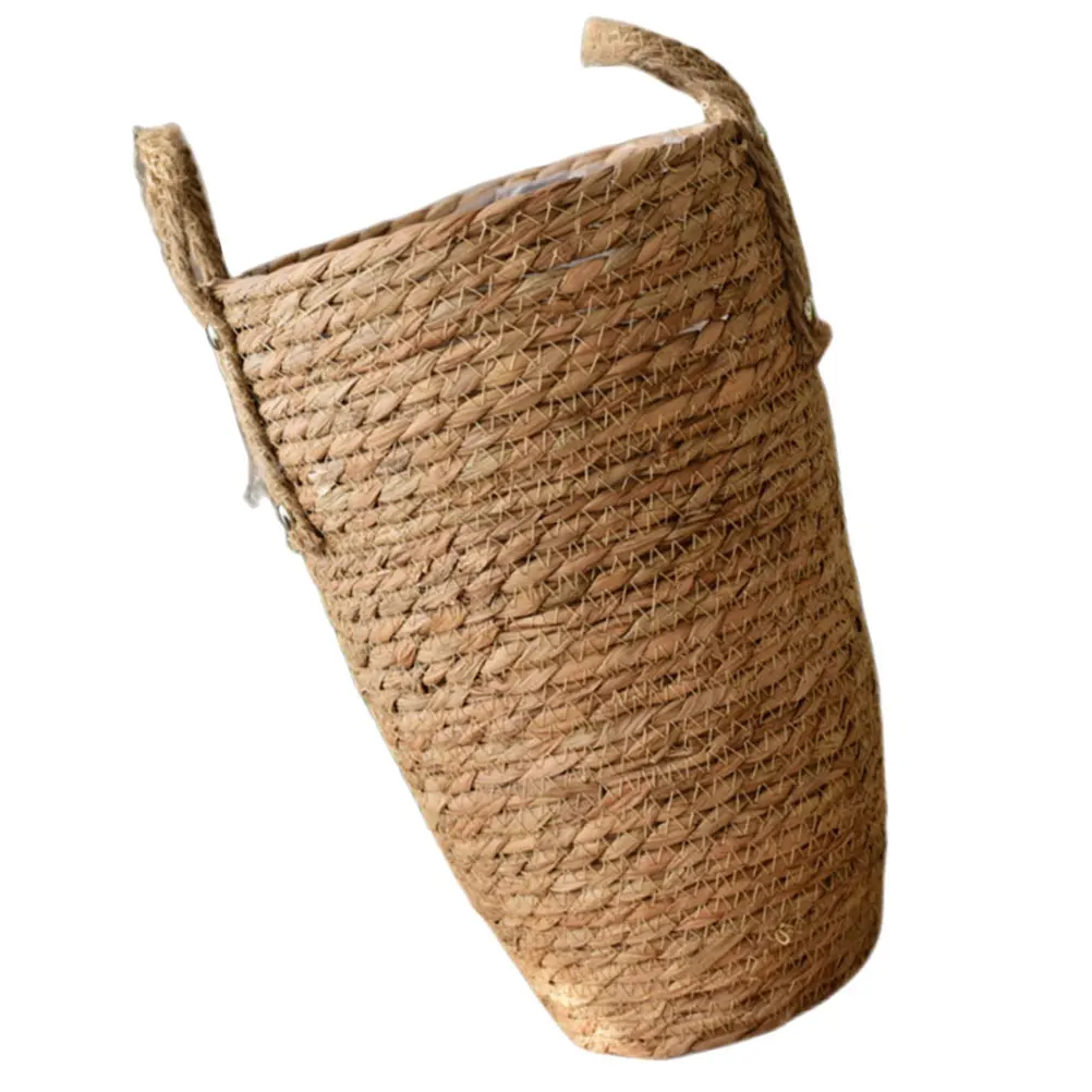 

Rattan Flower Minimalist Indoor Plant Pot Straw Weaving Decorative Multi Purpose Storage Weaving Basket Container