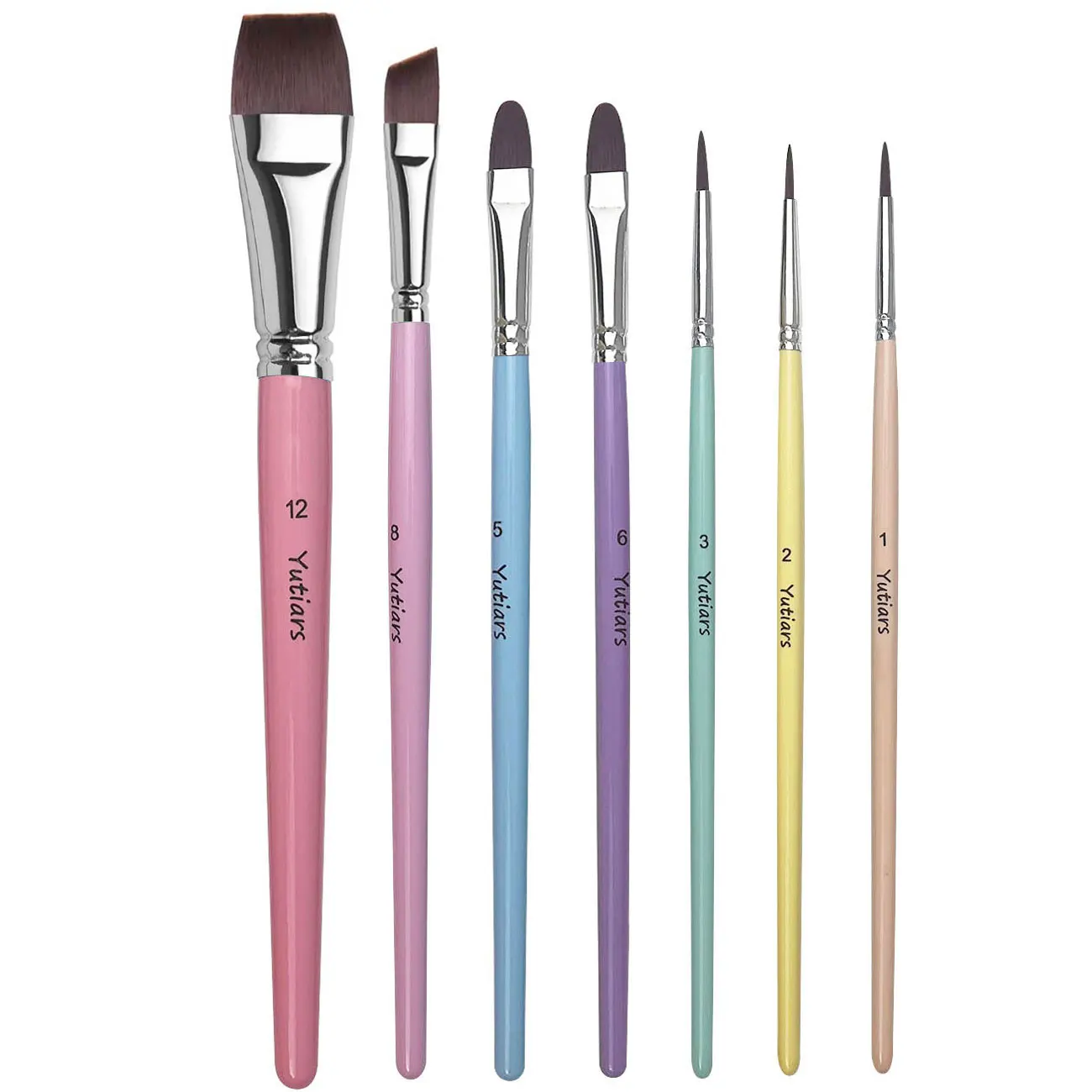 

7PCS Face Paint Brush Set Professional Quality Brush For Face Painting Watercolor Acrylic Oil Painting Nail Art