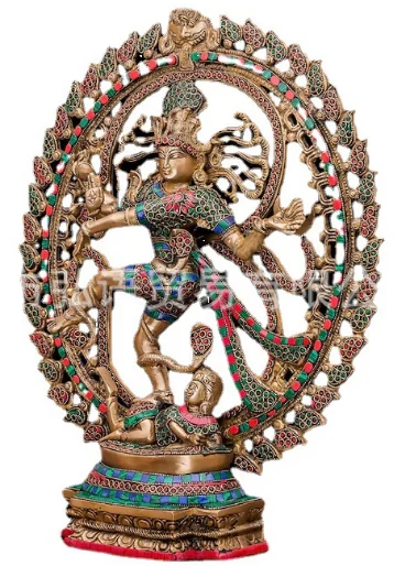 

Hindu God Deity Shiva Dancing Nataraja Natraj Mythological Hindu Goddess Statue Sculpture Home Decor Temple Mandir