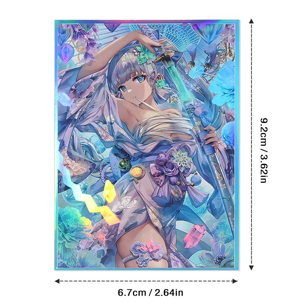 50枚入り 67x92mm アヤカ アニメ ホログラフィック - Card Top Loader のレビューと価格