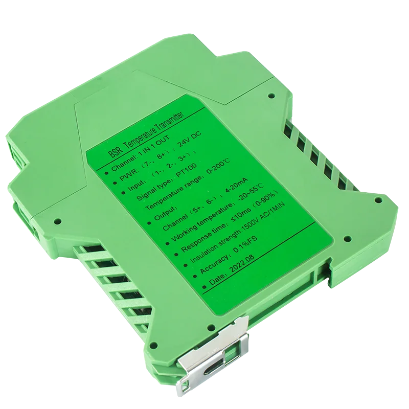 

PT100 Temperature Signal Converter 0-100℃ 0-200℃ -50-100℃ Temperature Transmitter 4-20mA 0-10V 0-5V 1-5V 1 In 1 Out With DC24V