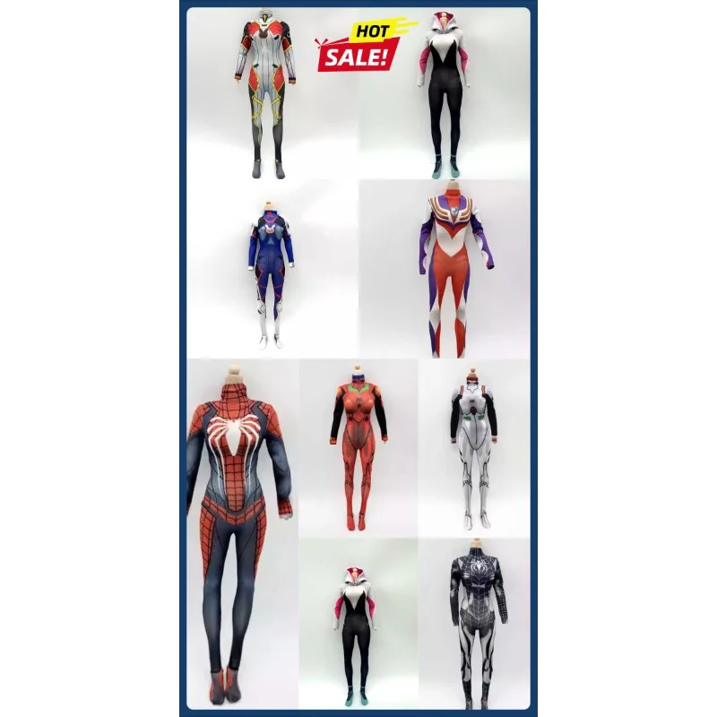 

1/6 Scale Female Soldier Elastic Jumpsuit 3D Print Clothes Model for 12Inch PH Action Figures Hobbies Accessory