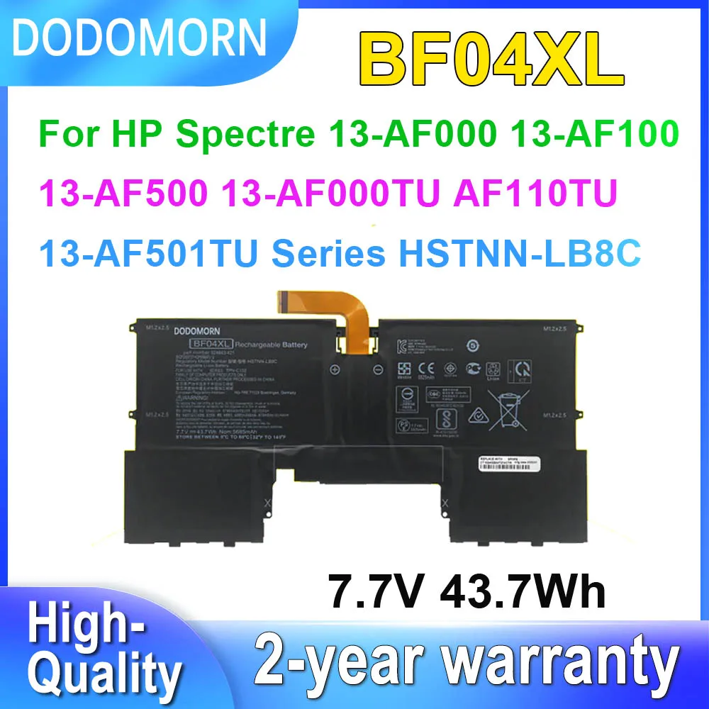 

Laptop Battery BF04XL For HP Spectre 13-AF000 13-AF100 13-AF500 Compatible with 13-AF000TU 13-AF018TU 13-AF501TU 7.7V 43.7Wh