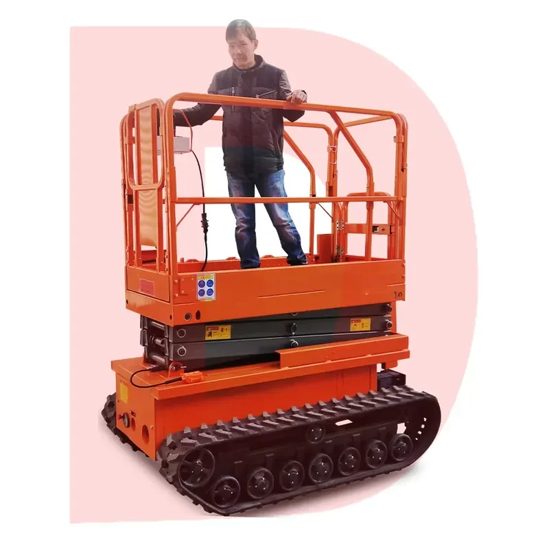 All Terrain Tracked Crawler Scissor Lift Full Electric Crawler Aerial Work Lift with CE ISO Certification