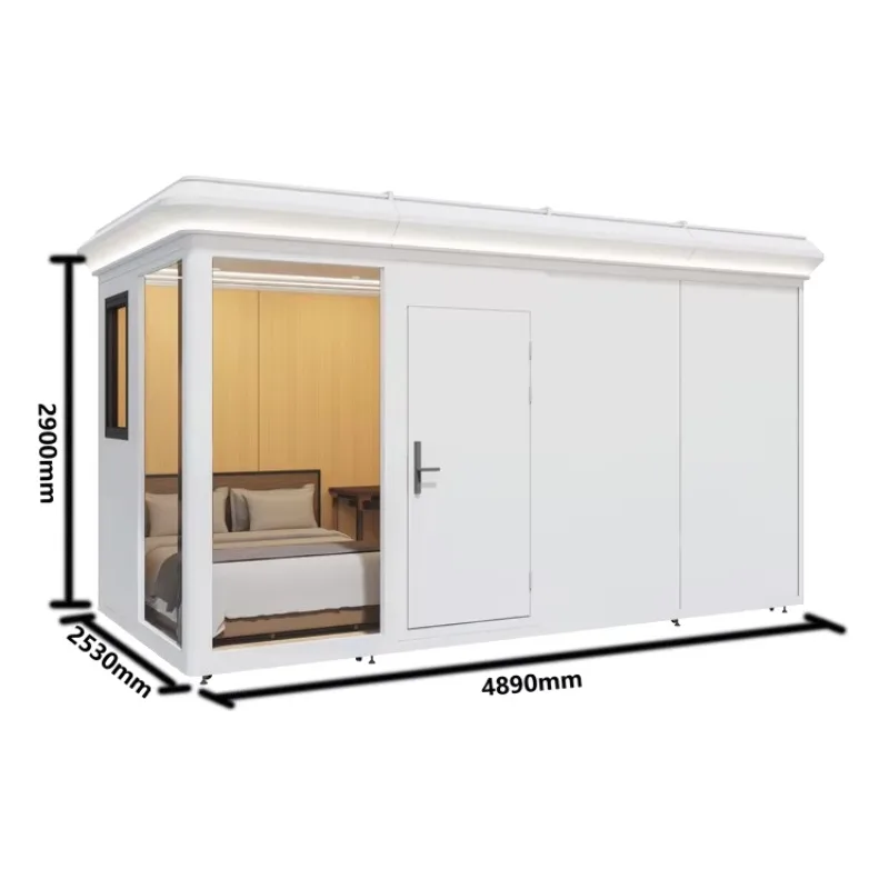 Backyard Plant Sunroom Cabin High Quality Prefabricated Round Modular House Guest Lounge and Tea Mobile Tiny Home