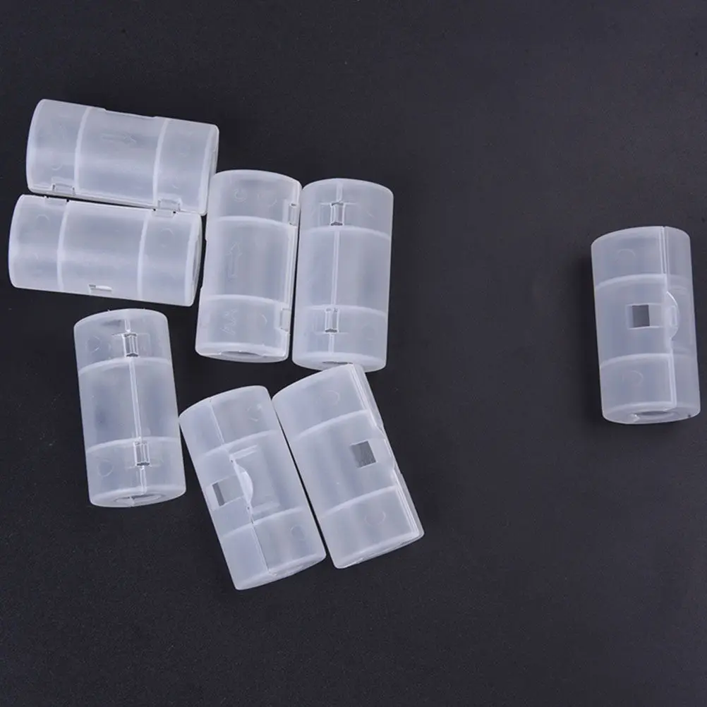 C Battery Converter Adapter Case Holder Environmentally Friendly PP Material Small Size Portable for Home Office Camping