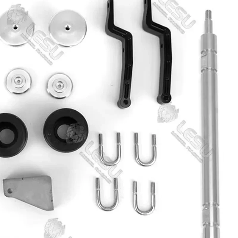 LESU RC 1/14 For Tamiya Truck Semi-trailer Trailer Airbag Suspension Unpowered Axle Set Upgrade Truck DIY Accessory Toy