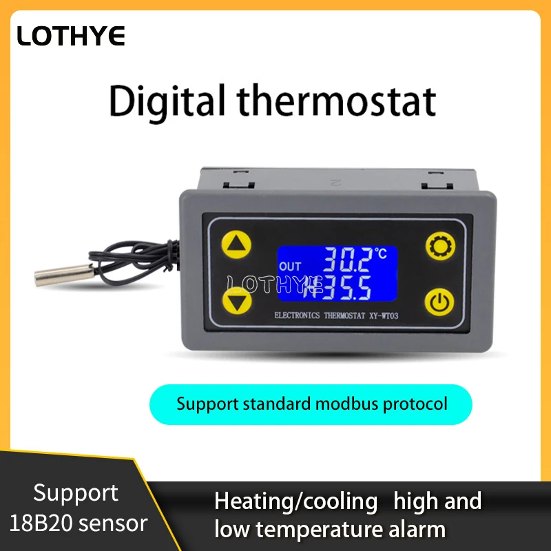 WIFI Remote Temperature Controller Module Refrigeration And Heating High Low Temperature Alarm Cloud Record