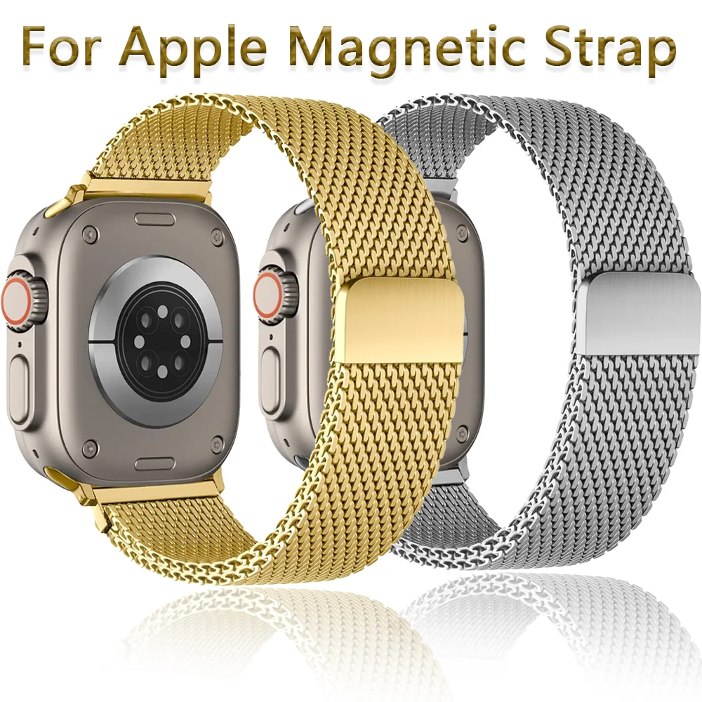 Magnetisches Milanaise-Armband für Apple Watch Ultra 3 2 49mm 11 10 46mm 42mm Armband iWatch 9 8 7 6 5 4 SE 3 45mm 44mm 41mm 40mm