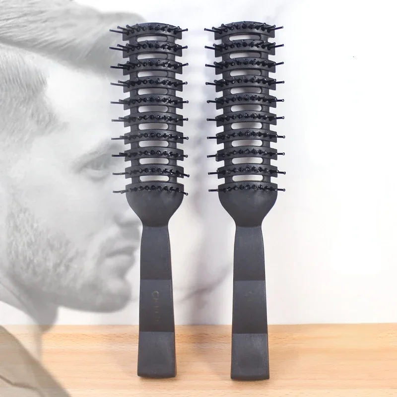 Barberia Professional Anti-Static Hair Comb Brush Hairbrush Massage Salon Hair Care Styling Tool For Men Women Barbershop