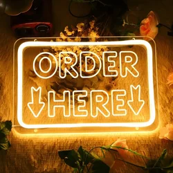 ORDER HERE Engraved Neon Sign Led Neon Lights for Store Decoration Coffee Bar Decoration Wall Panels Support Customized