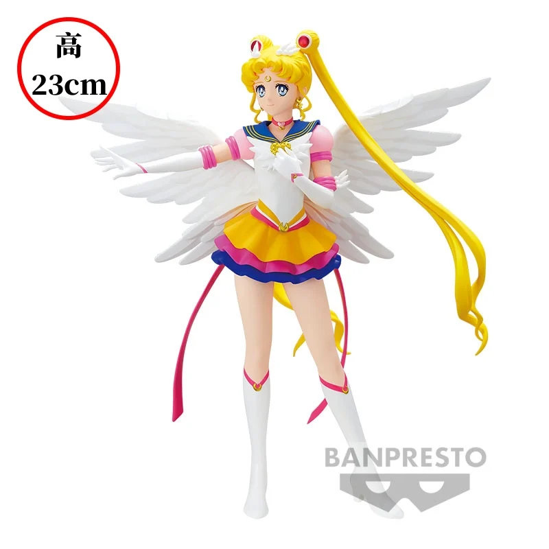 Bandai Sailor Moon Banpresto Glitter Glamours Super Action Figure Mars Mercury Jupiter Venus Neptune Uranus Model Kid's Toy Gift